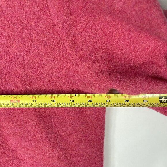 Lands End Womens Coat Boiled Wool Collared Button Front Jacket Size 14 Petite - Picture 9 of 11